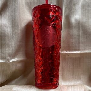 Starbucks Ruby Red Textured Tumbler